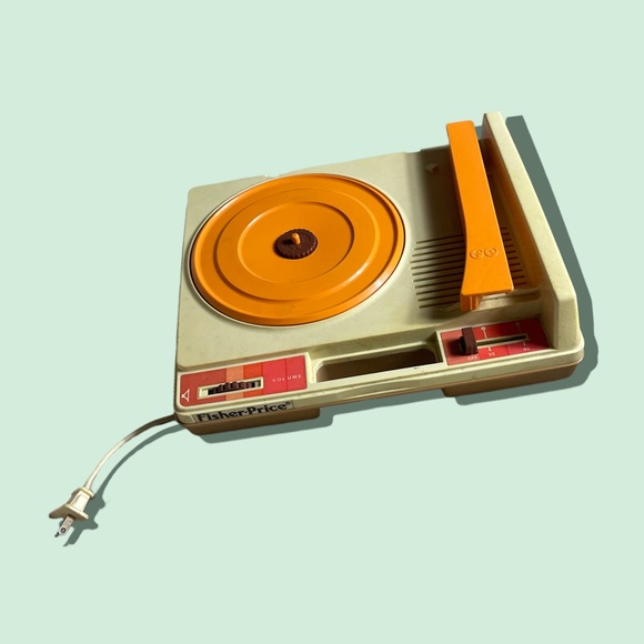 Vintage Fisher Price 1978 Portable Record Player #825 (847T) Orange Turntable - Picture 1 of 16